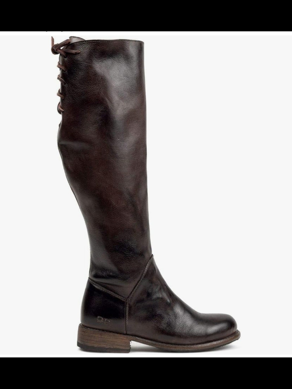 Bed Stu - Tall Women's Leather Riding Boots - Dark Brown, Size 7
